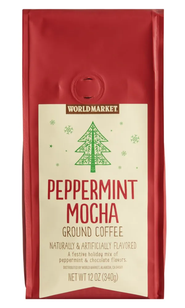 World Market Holiday Limited Edition Ground Coffee (Chocolate Peppermint, 1 Pack)