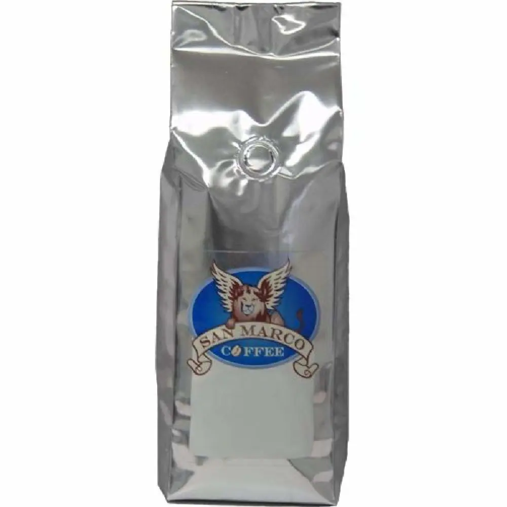 San Marco Coffee Flavored Ground Coffee, Caramel Nut Fudge, 1 Pound