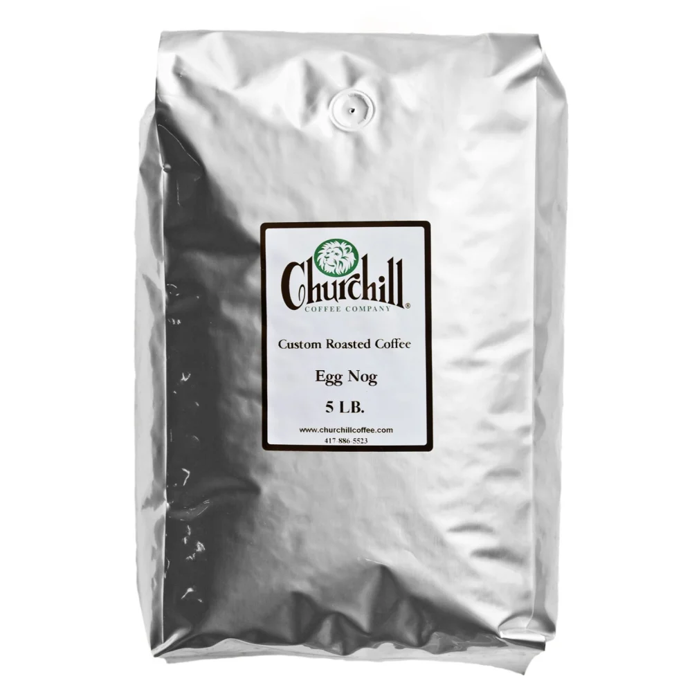 Churchill Coffee Egg Nog 5 lb - Ground (Decaf)