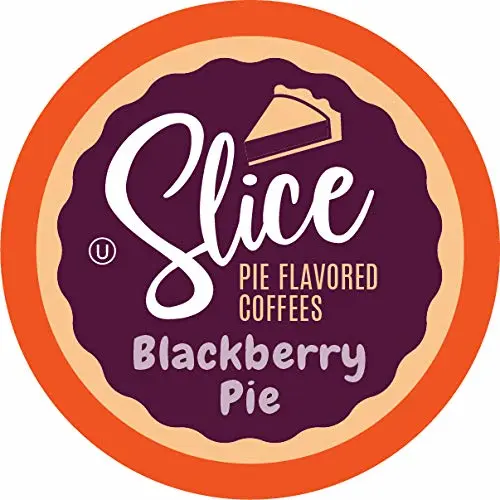 Slice Coffee Flavored Coffee for Keurig K Cup Brewers, Blackberry Pie, 40 Count