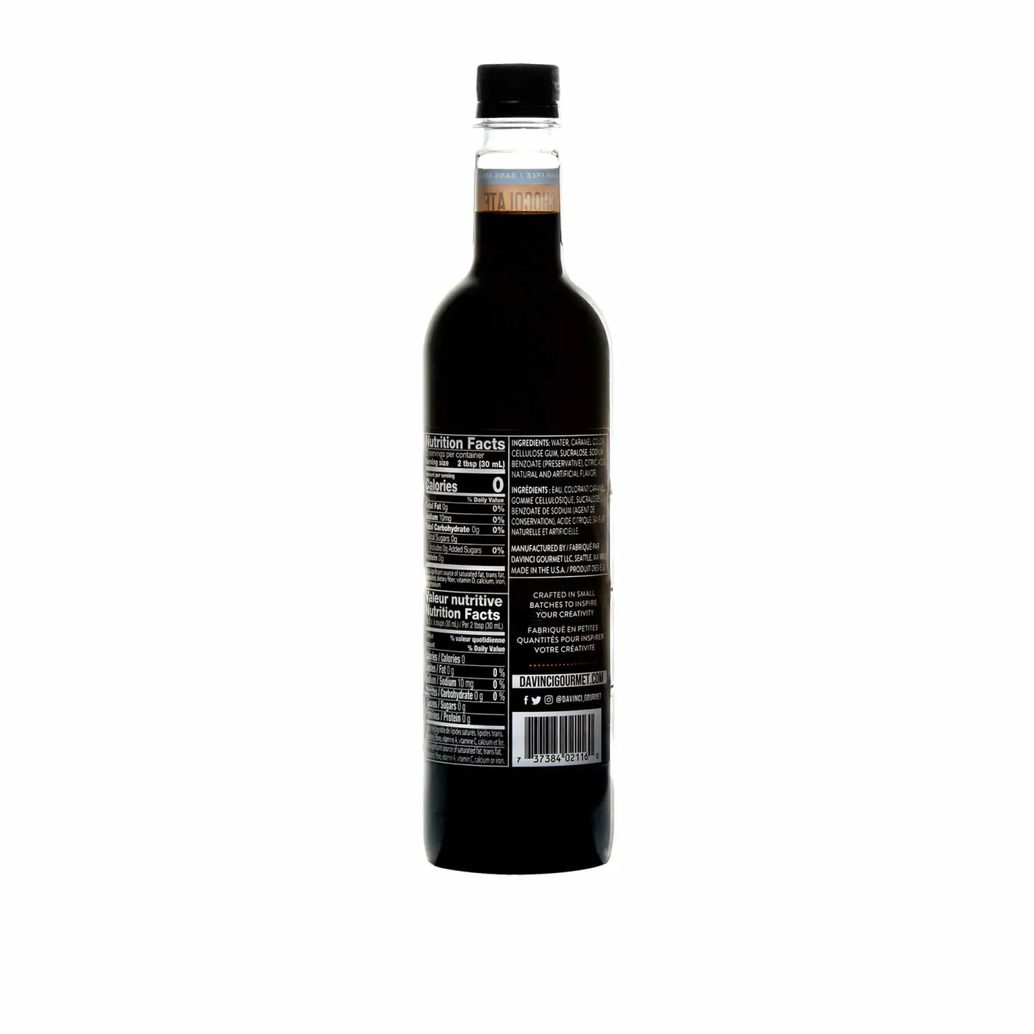 DaVinci Gourmet Sugar-Free Chocolate Syrup, 25.4 Fluid Ounces (Pack of 4)