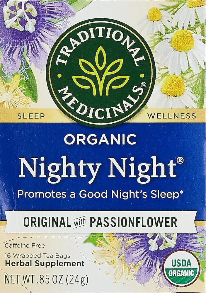 Traditional Medicinals Tea, Organic Nighty Night, Relax & Get a Good Night's Sleep, 16 Tea Bags