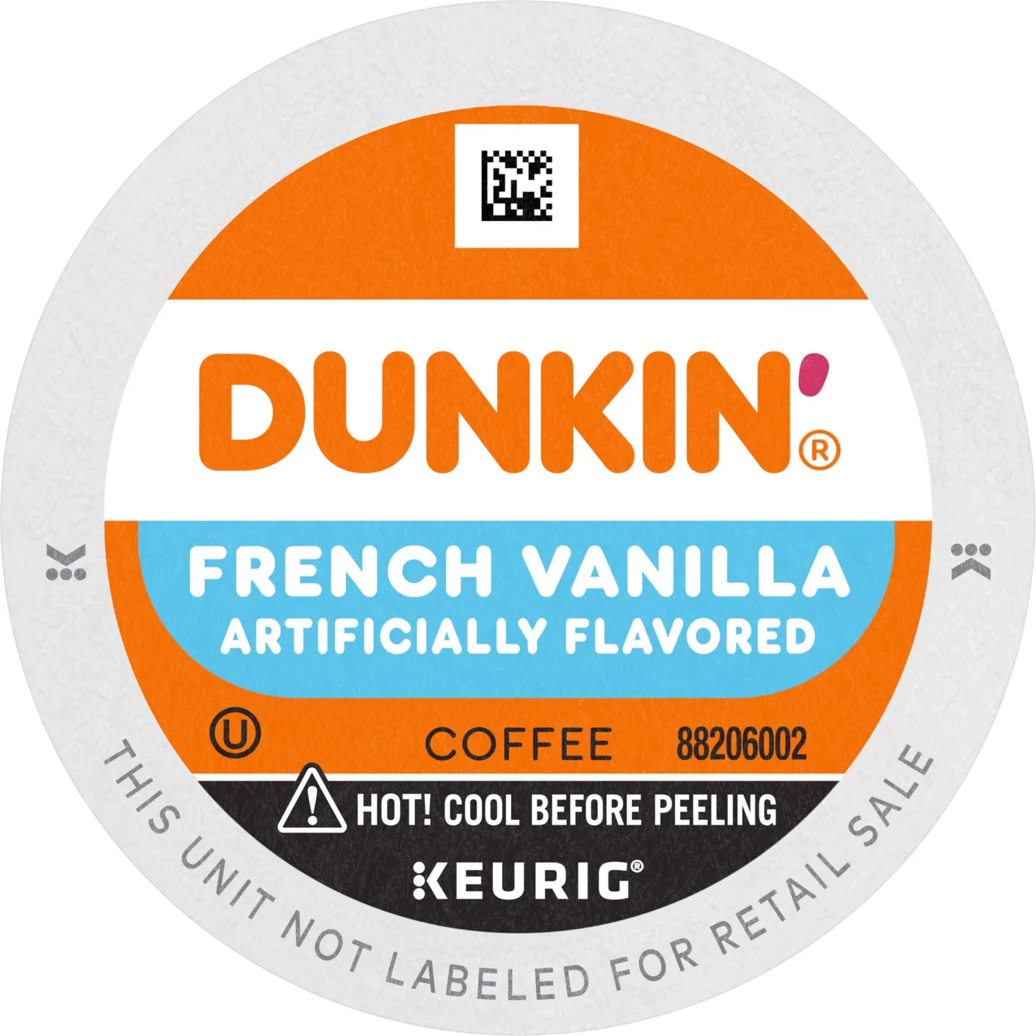 Dunkin' French Vanilla Flavored Coffee, 88 Keurig K-Cup Pods