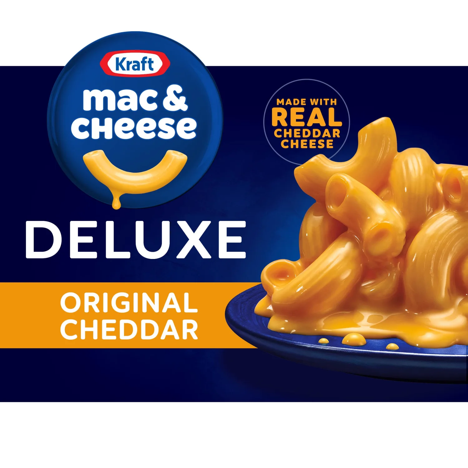 Kraft Deluxe Original Macaroni & Cheese Dinner, 14 oz Box
