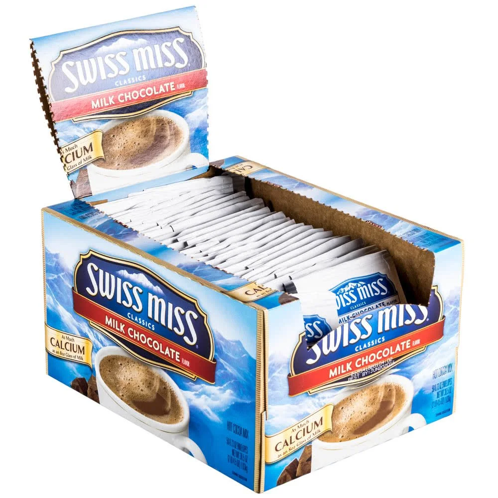 Hot Cocoa Mix, Regular, 0.73 oz. Packets, 50 Packets/Box
