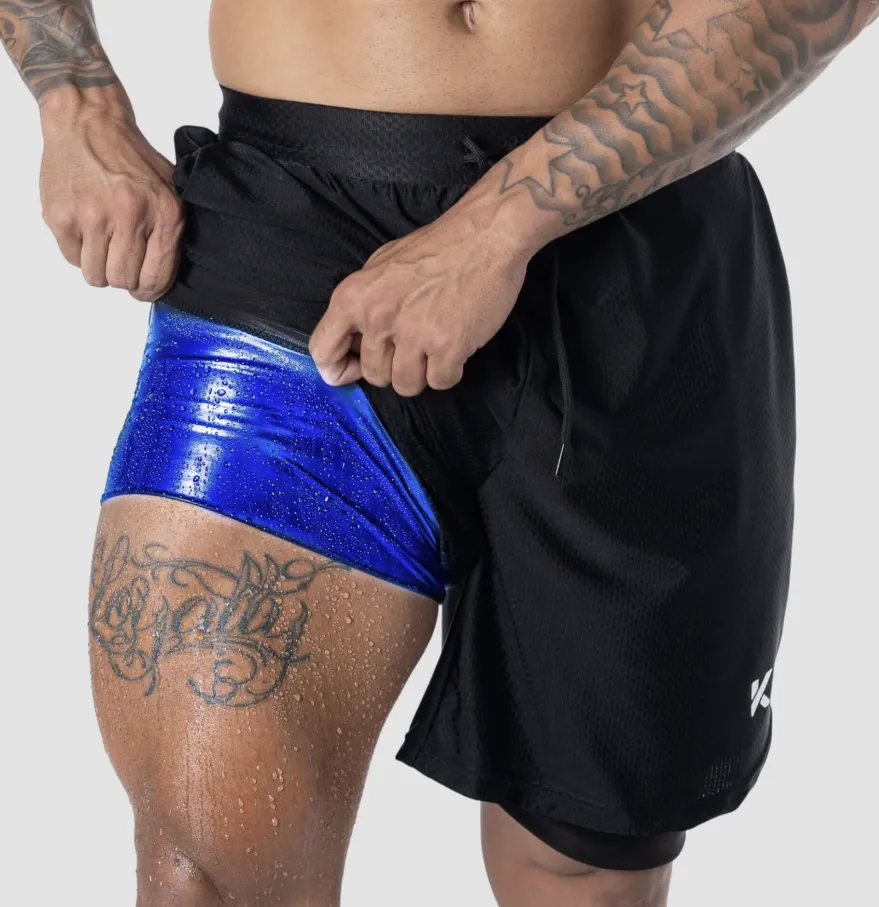 Men's Athletic Heat Trapping Sauna Shorts