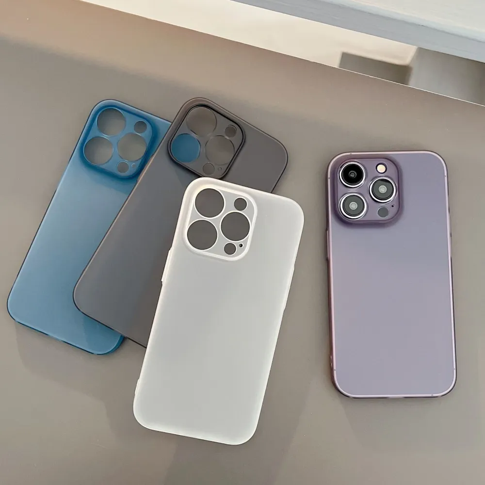 Minimalist Solid Colour Phone Case With Frosted Drop-proof Cover