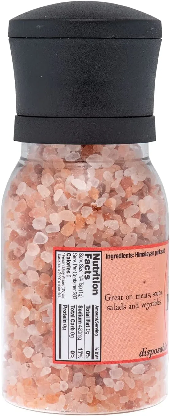 Olde Thompson Himalayan Pink Salt Grinder, 10 Ounce