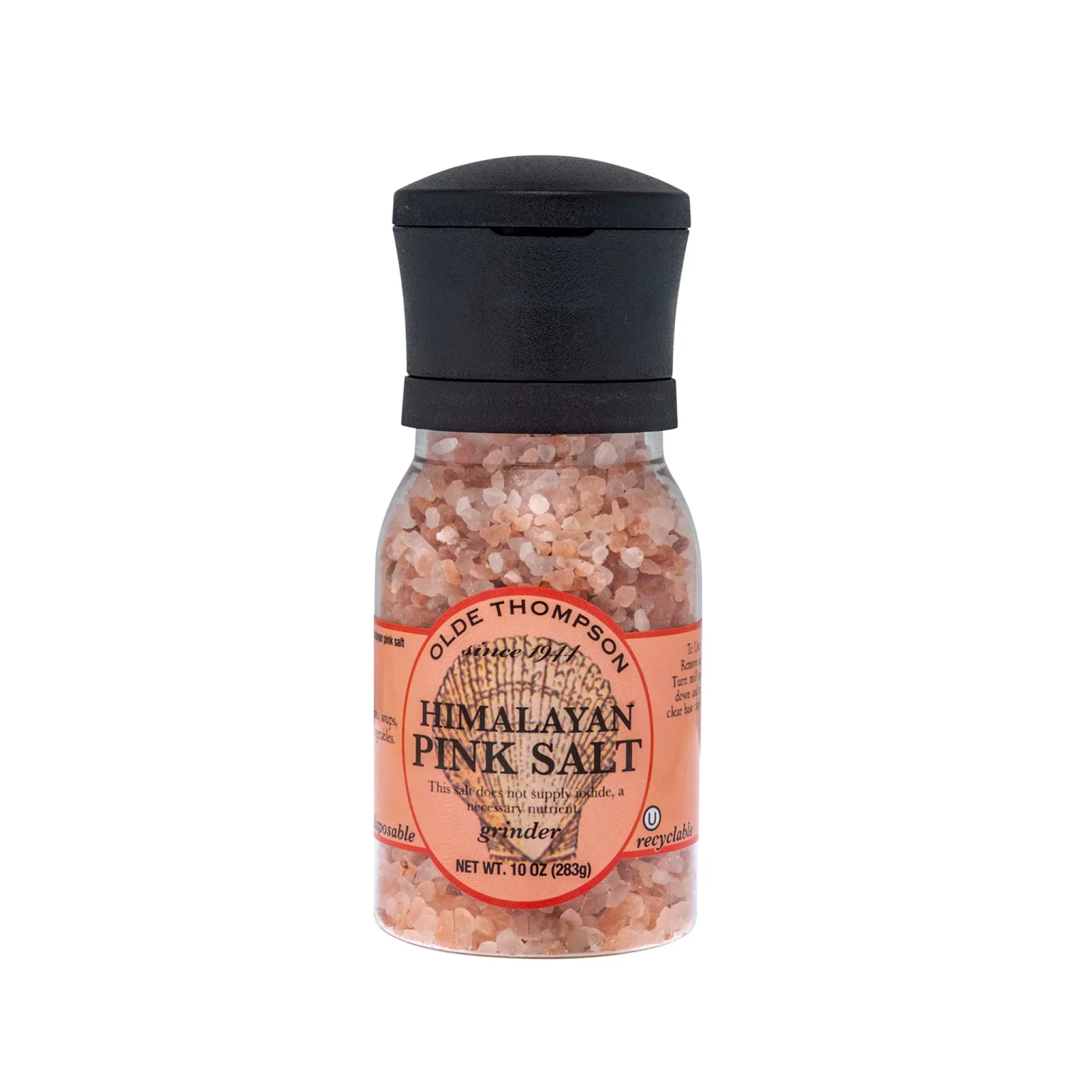 Olde Thompson Himalayan Pink Salt Grinder, 10 Ounce