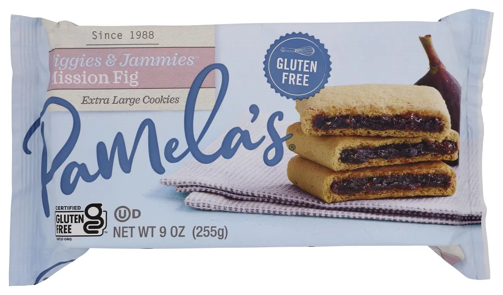 Pamela's Products Gluten Free Figgies and Jammies Cookies, Mission Fig, 9 Oz (Pack of 1)