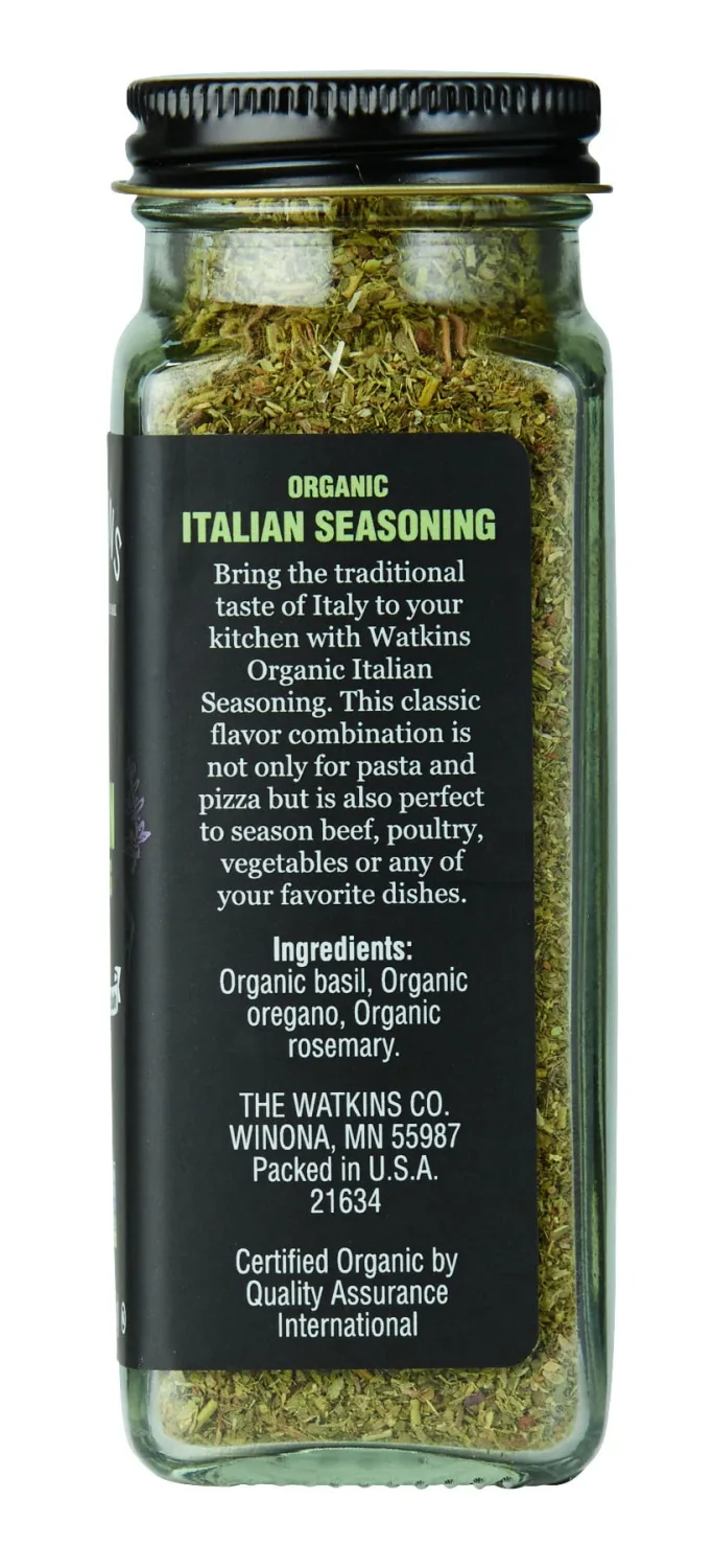 Watkins Organic Italian Seasoning, 1.1 Ounce, 3 Count