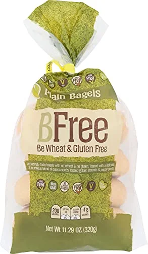 Bfree Gluten Free Plain Bagels, Vegan, Egg Free, Soy Free, Nut Free, Dairy Free, Kosher 11.29 Oz (Pack Of 3)