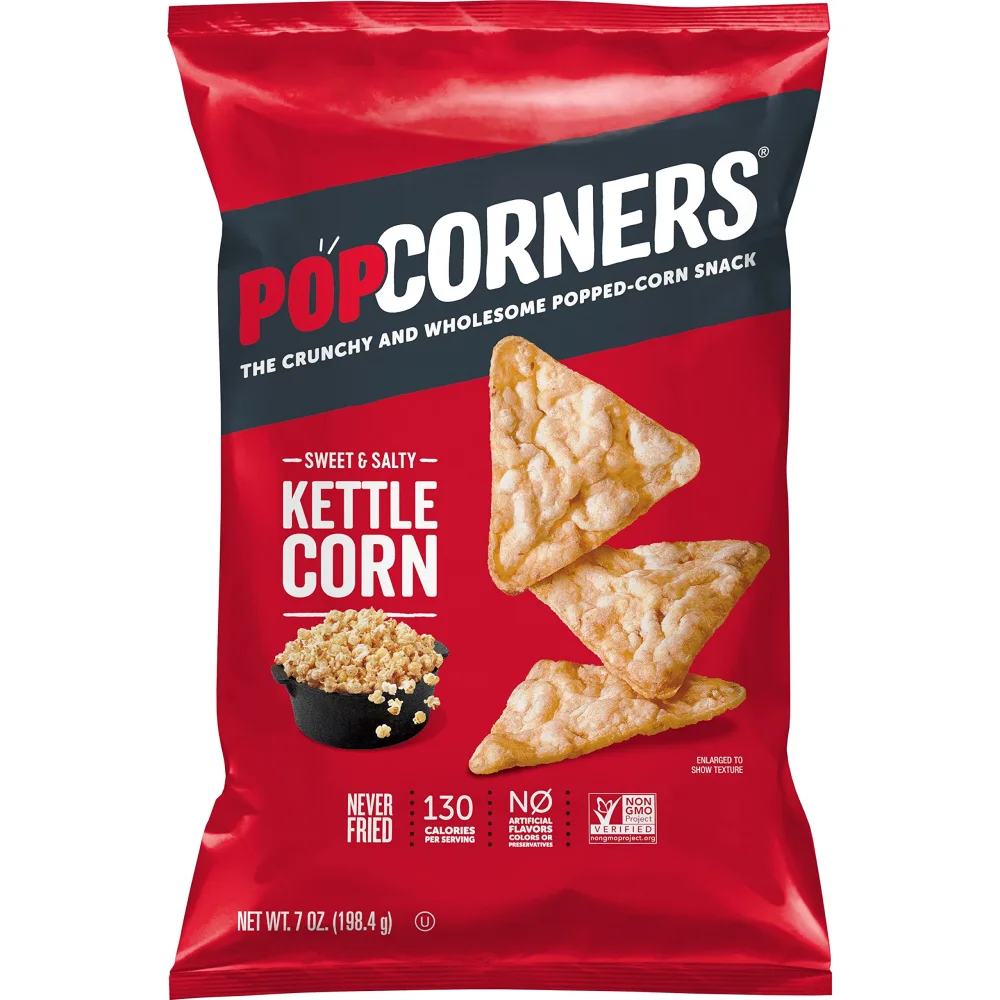 Popcorner Kettle Corn Popped Corn Chips, 7 Ounce