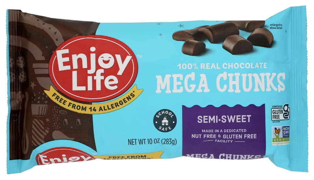 Enjoy Life, Semi Sweet Chocolate Mega Chunks, 10 oz