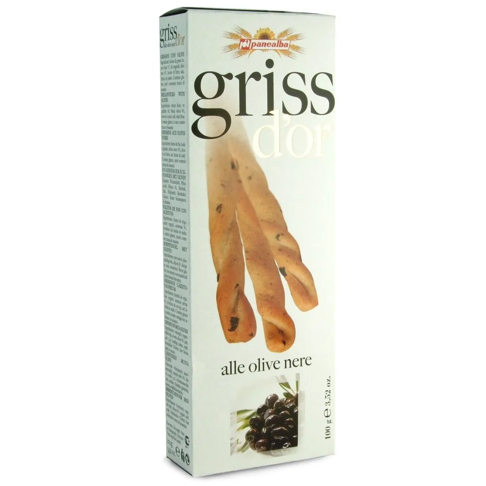 Griss d'Or Traditional Breadsticks w/Black Olives - 3.52 oz