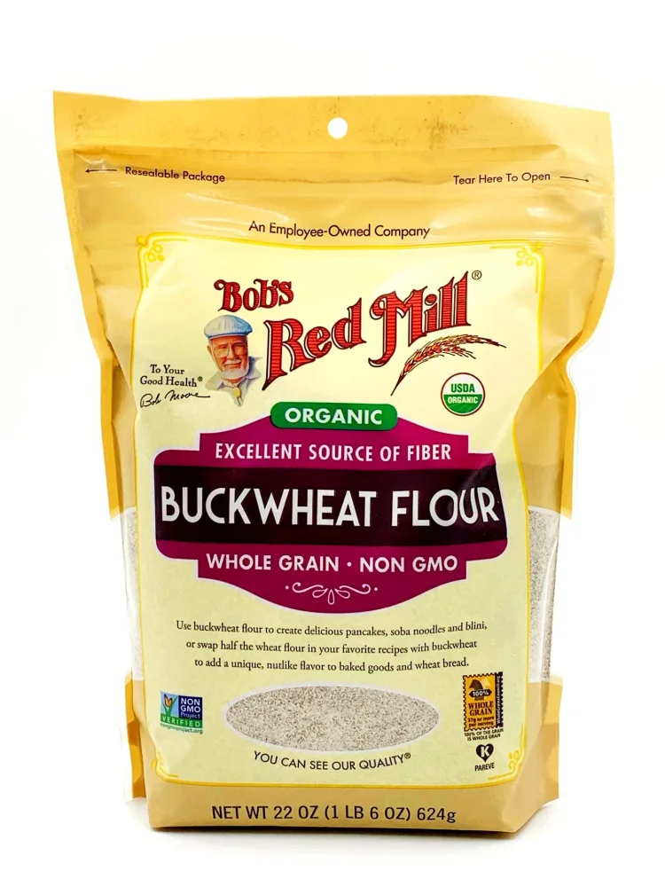 Bob's Red Mill Organic Buckwheat Flour, 22 Ounce, (Pack of 3)