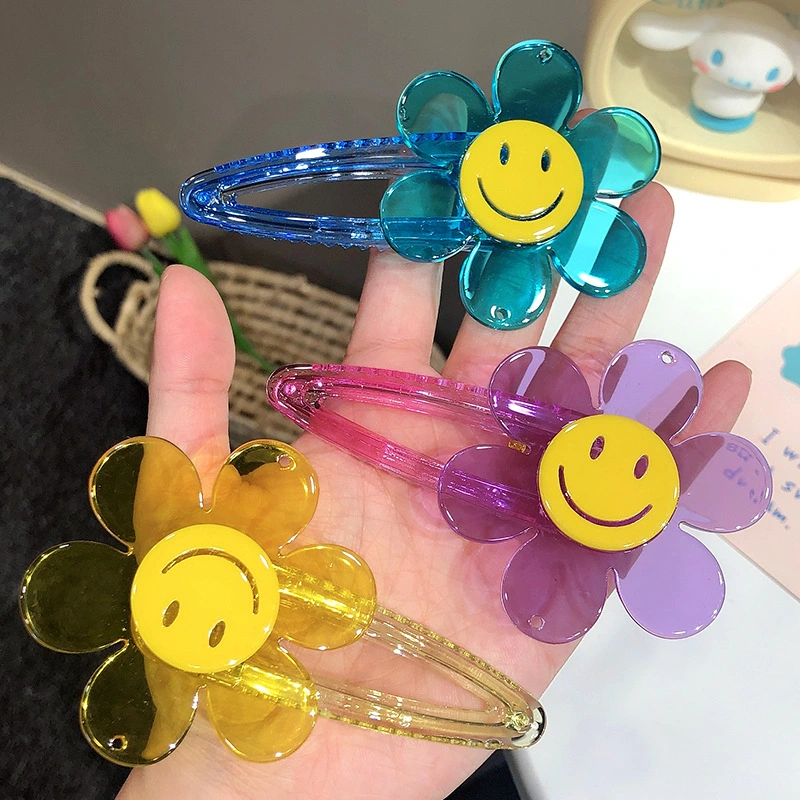 Transparent Sun Flower Candy Color BB Clip