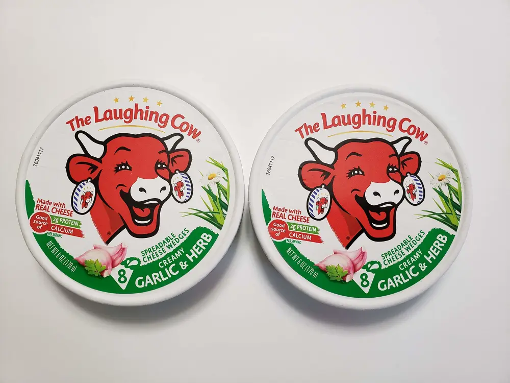 Laughing Cow, Garlic And Herb Wedge, 6 Ounce