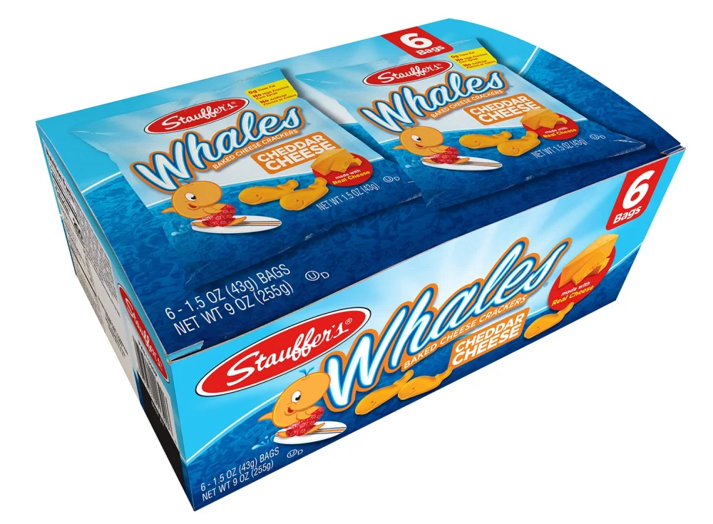 Stauffer's Whales Baked Snack Crackers - 6 CT