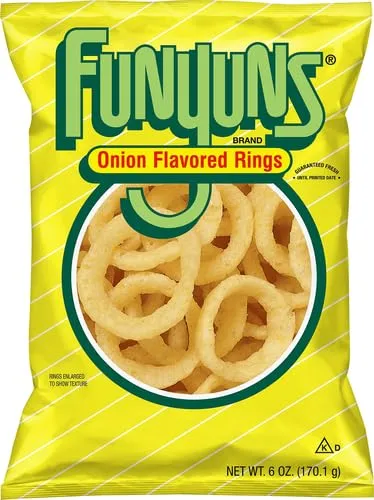 Funyuns Original Onion Flavored Rings Snack Bag, 6 Ounce
