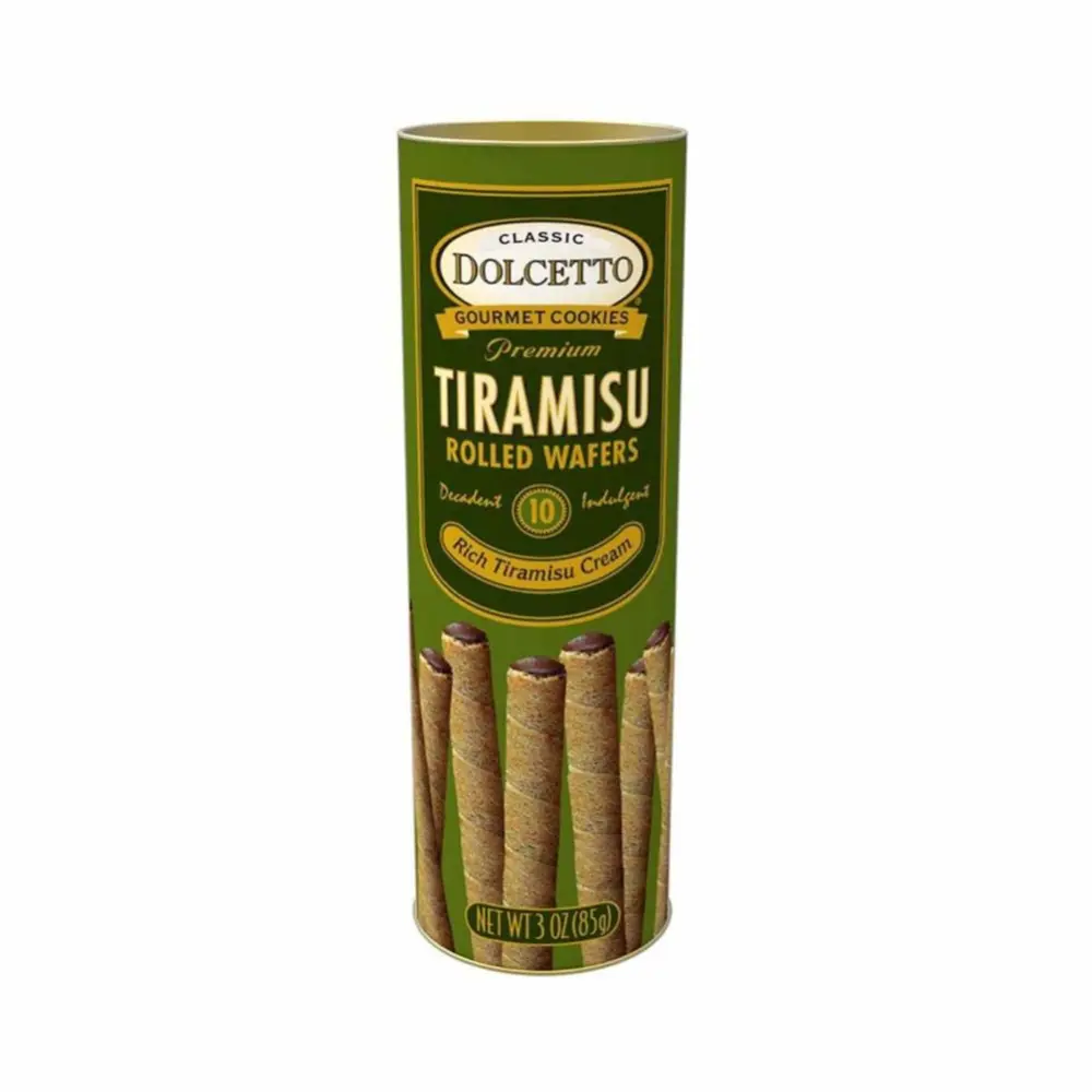 Dolcetto Zesty Tiramisu Rolled Wafers, 3oz