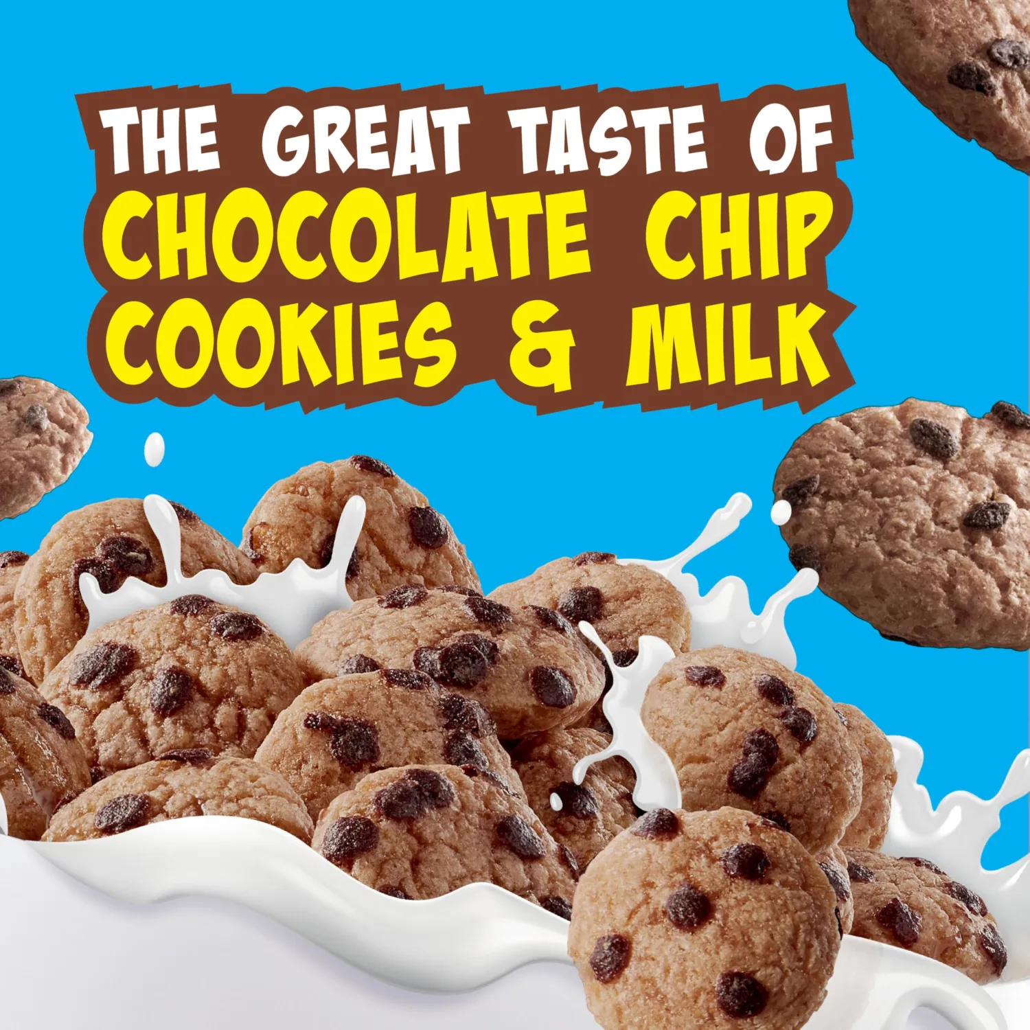 Cookie Crisp Breakfast Cereal, Chocolate Chip Cookie Taste, Made With Whole Grain, Family Size, 18.3 oz