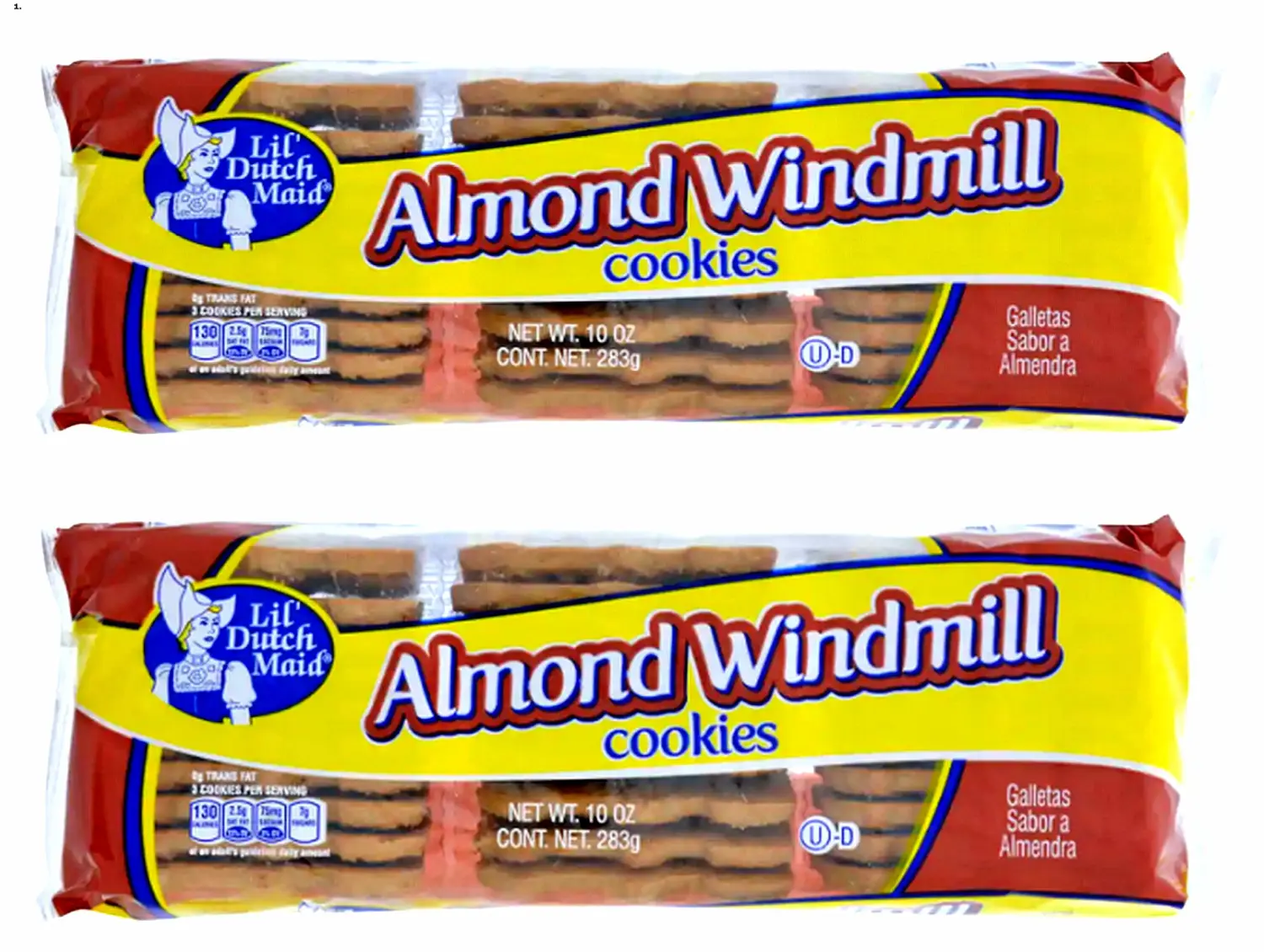 Lil Dutch Maid Almond Windmill Snack Cookies 10oz (Multipack of 2)