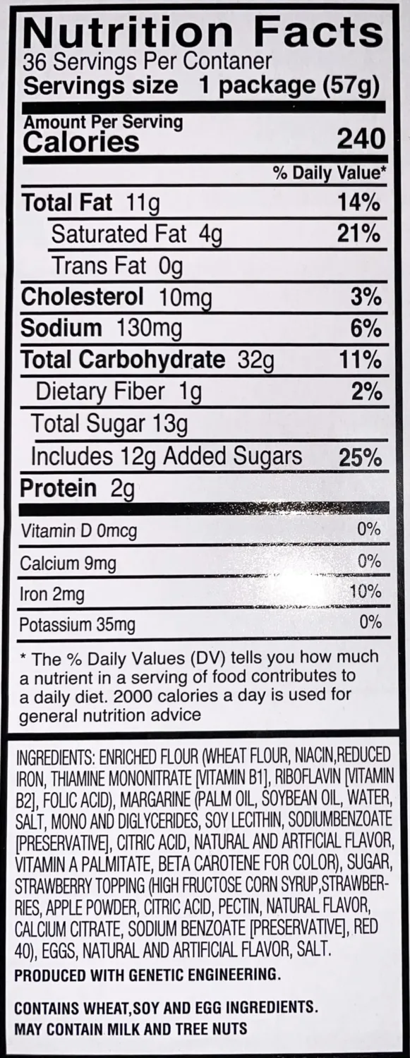 Knott's Berry Farm Strawberry Shortbread Cookies, 2 Oz (Pack of 12)