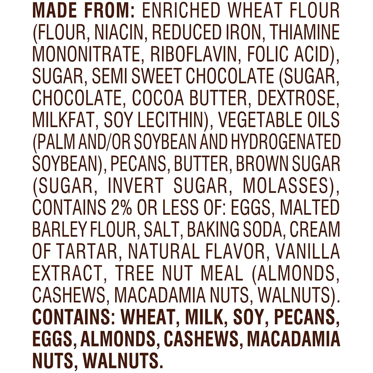 Pepperidge Farm Chesapeake Crispy Chesapeake Dark Chocolate Pecan Cookies, 7.2 oz. Bag