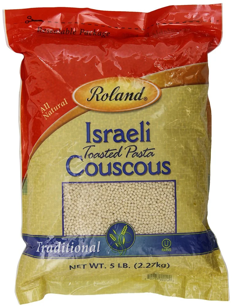 Roland Foods Israeli Couscous Toasted Pasta, Specialty Imported Food, 5 Pound Bag, Pack of 1