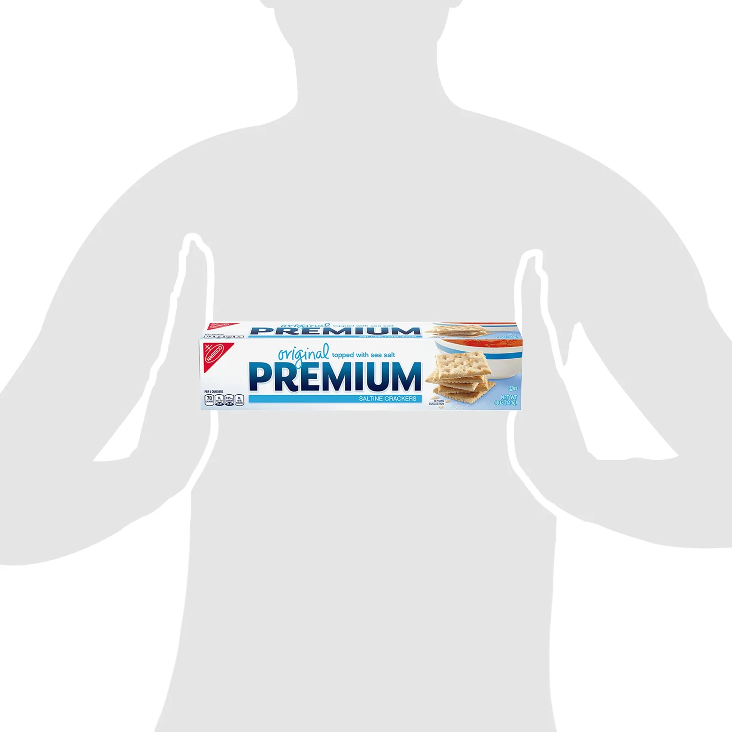 Premium Original Saltine Crackers, Lunch Snacks, Bulk Snacks, 12 - 4 oz Boxes