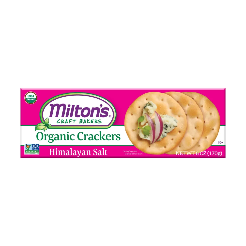 Milton's CRAFT BAKERS Organic Himalayan Salt Crackers, 6 OZ