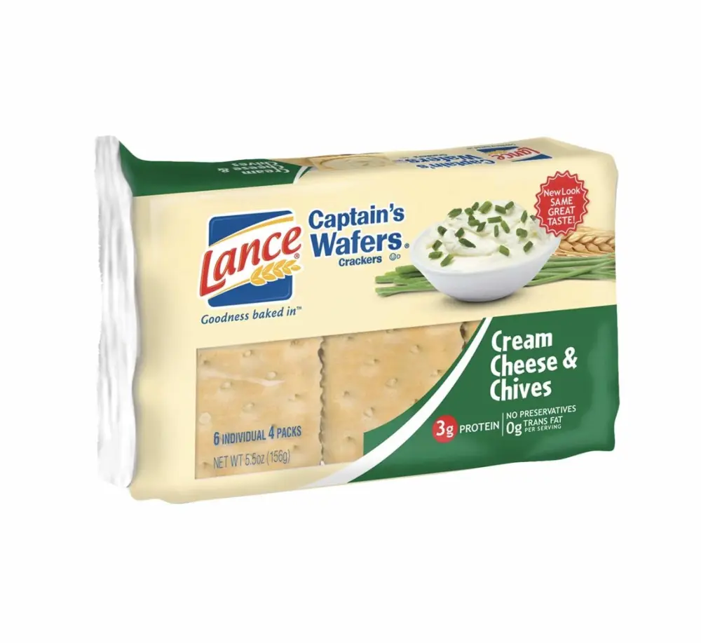 Lance Captains Wafers Cream Cheese and Chives (2pk)