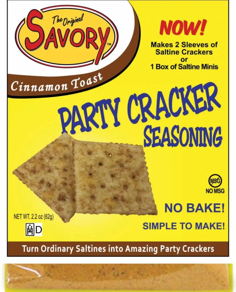 Savory Saltine Seasoning, 2.2 Ounce, Cinnamon Toast, 4 Pack