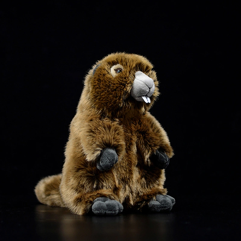 Cute Groundhog Simulation Animal Plush Model