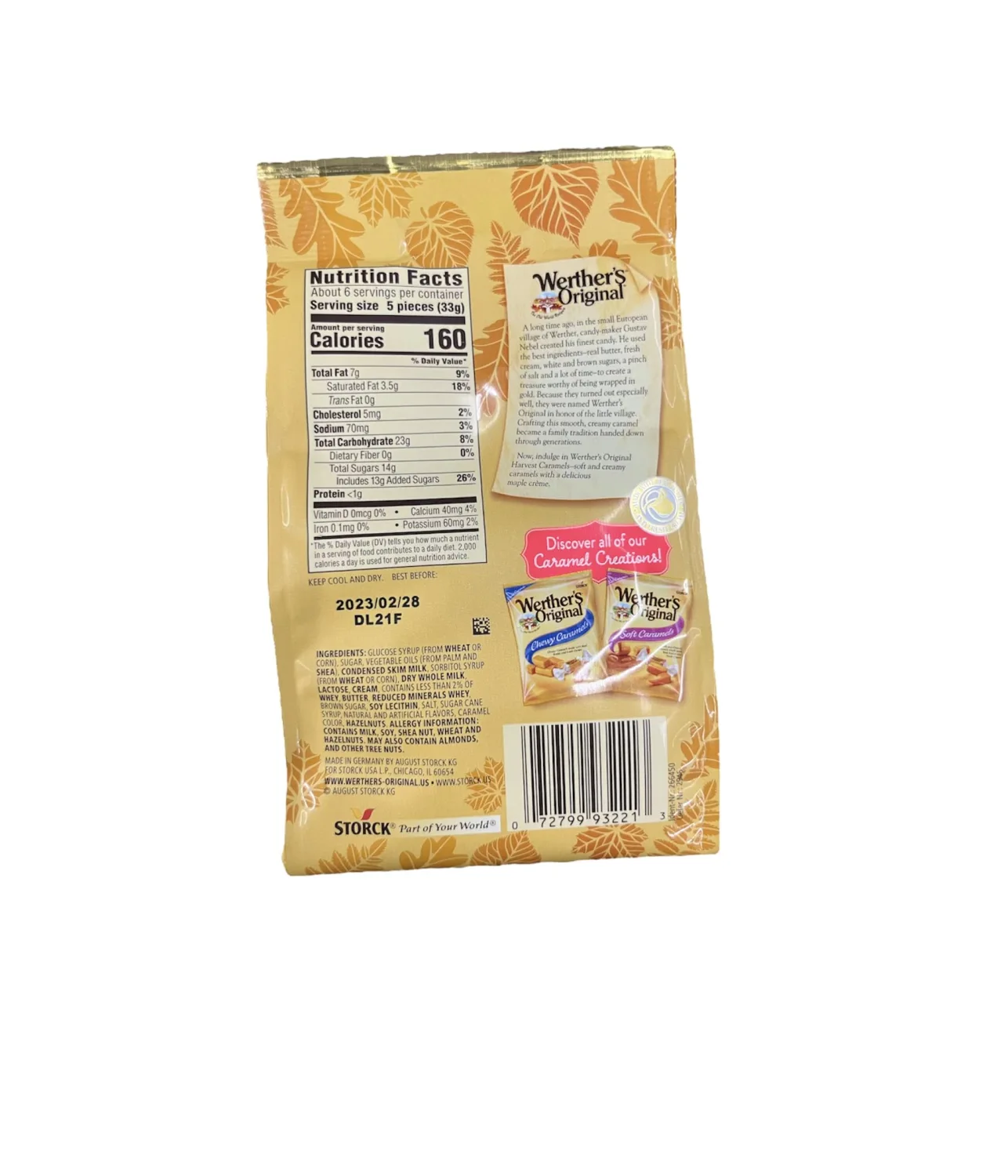 Werther’s Original Maple Creme Limited Edition 7.4oz Bag, 7.4 Ounce (Pack of 1)