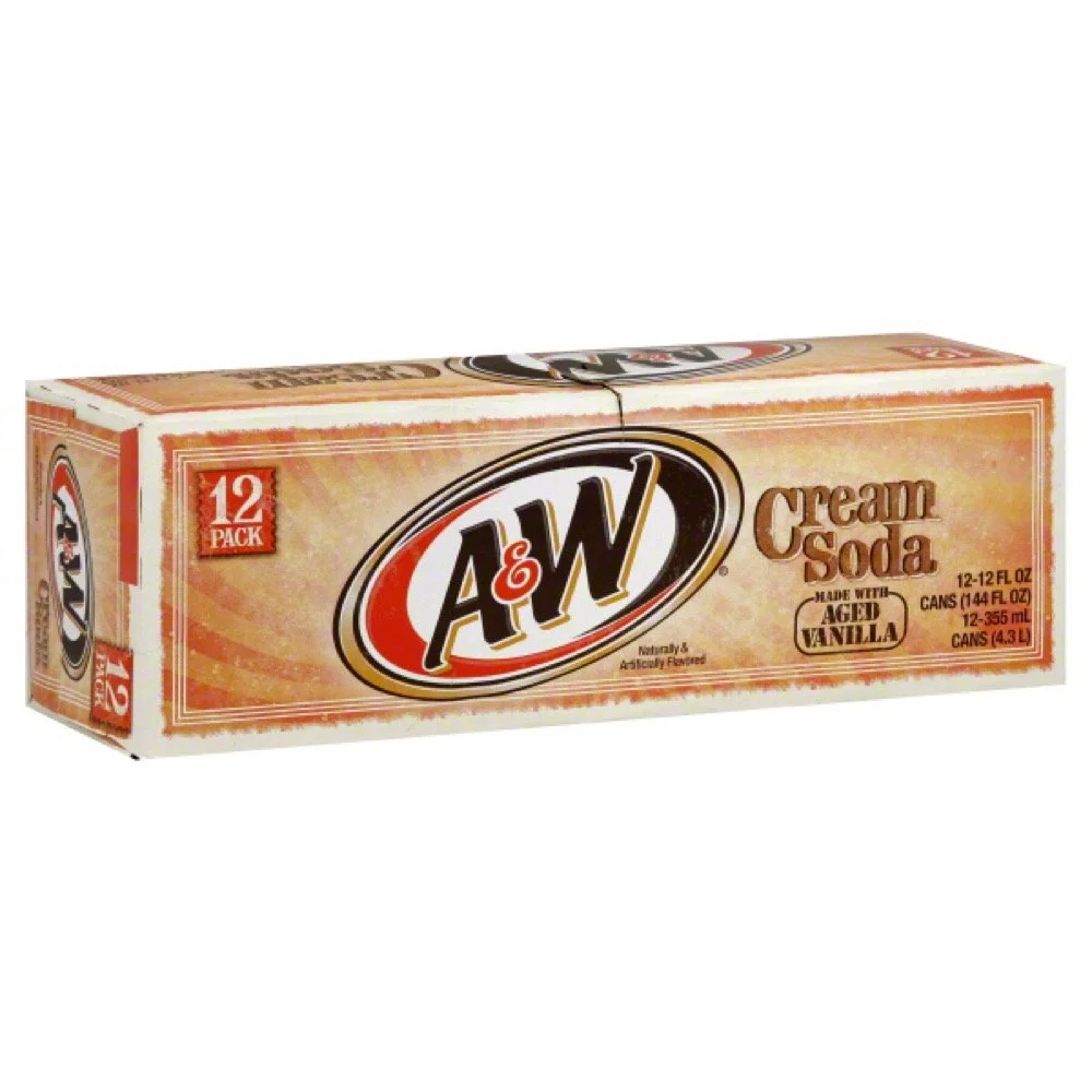 A&W Cream Soda 12 Oz (Pack of 12)