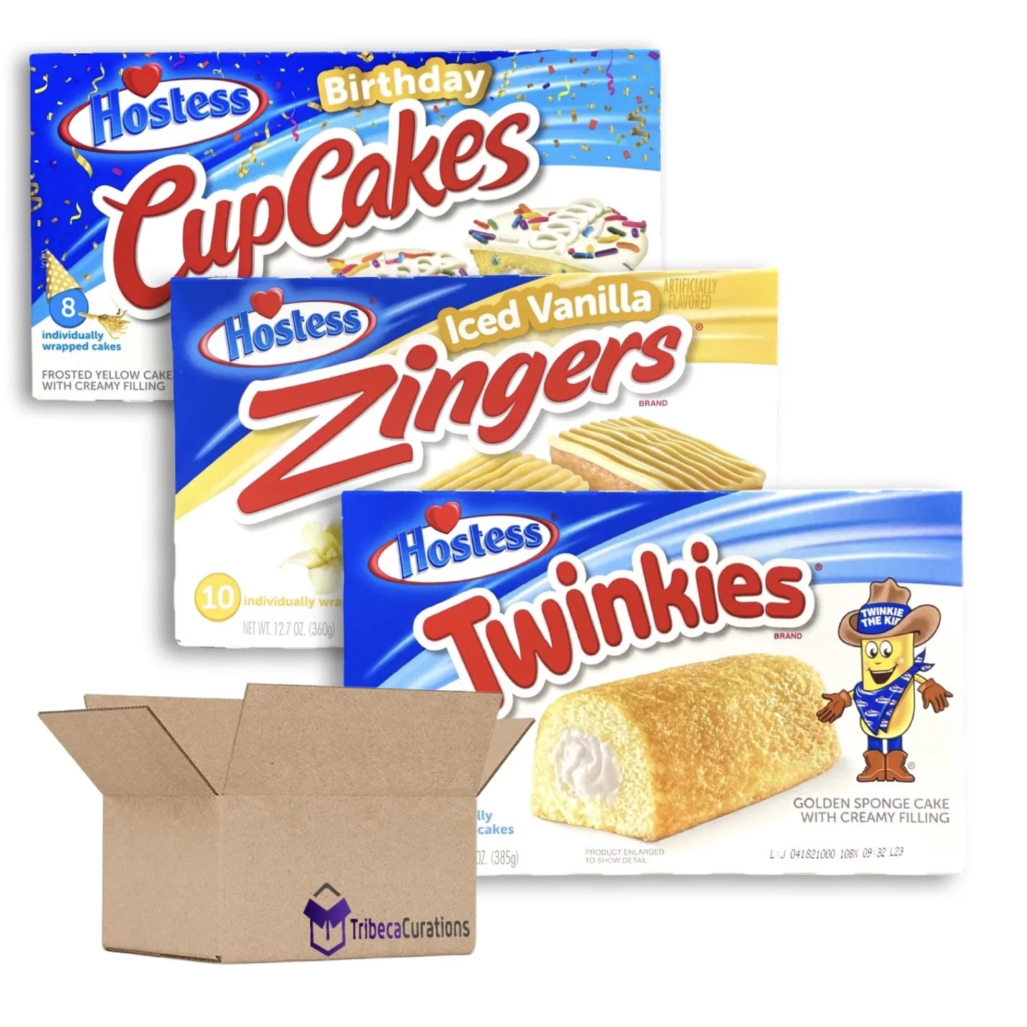 Tribeca Curations | Chocolate Lovers Variety Packs | Ho Hos, Zingers and Ding Dongs