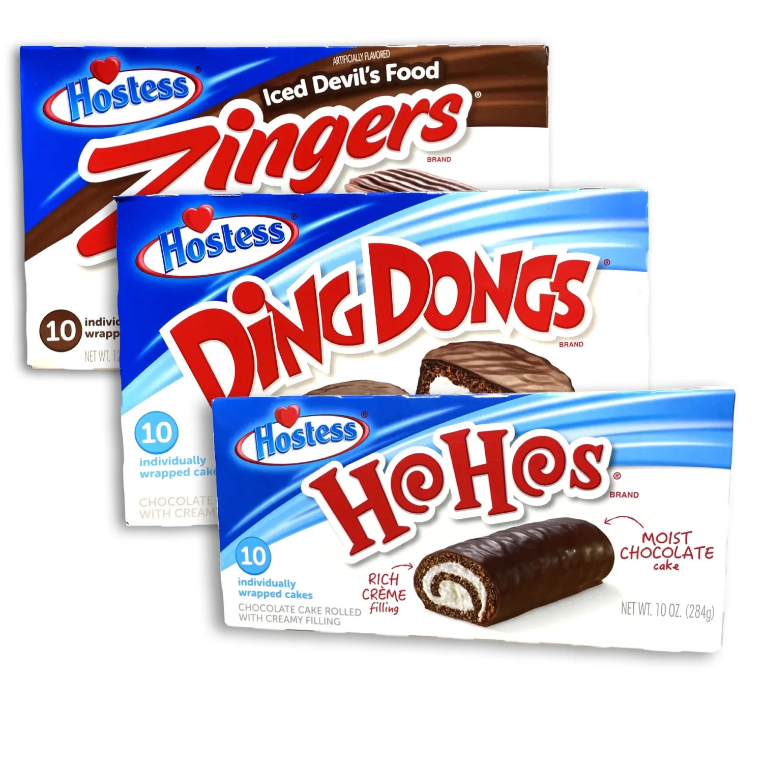 Tribeca Curations | Chocolate Lovers Variety Packs | Ho Hos, Zingers and Ding Dongs