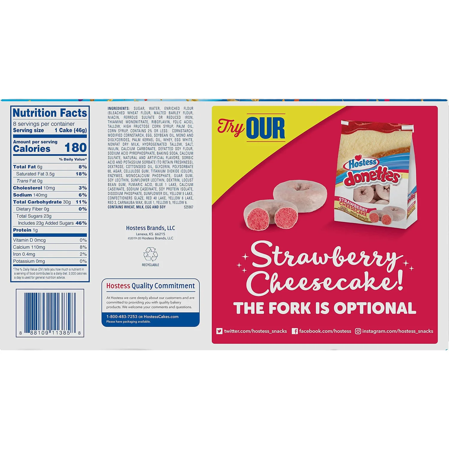 Hostess Birthday Cupcakes | 8 Count | 13.1 Oz | Pack of 2,8 Count (Pack of 2)
