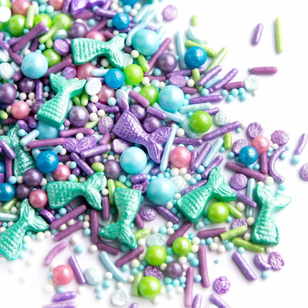 Sweets Indeed Sprinkles, Mermaid Edible Sprinkle Mix, Perfect for Cake Decorations, Baking, Ice Cream, Cookies, Cupcake Topper