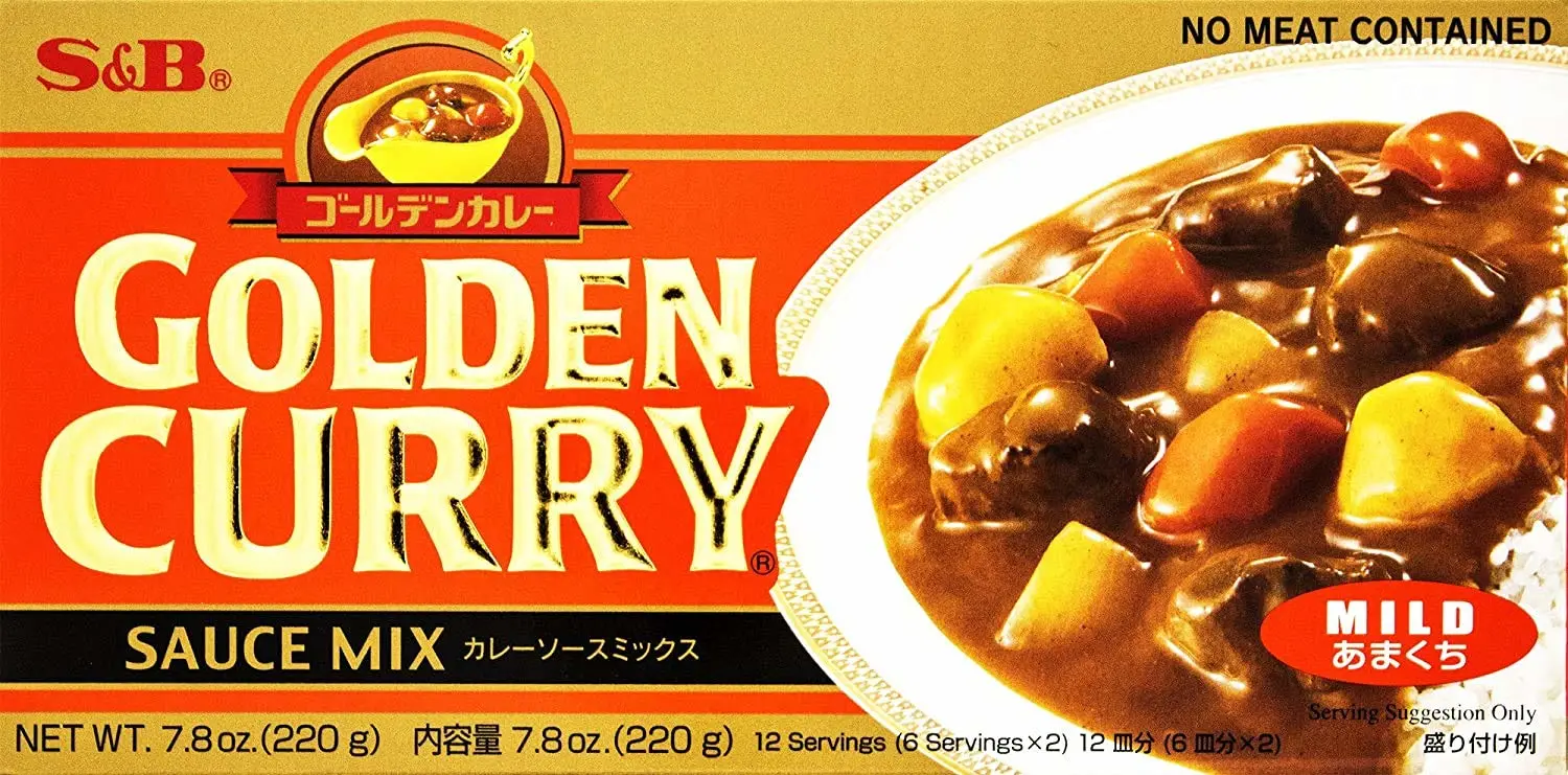 S&B Golden Curry Sauce Mix, Mild, 7.8-Ounce (Pack of 5)