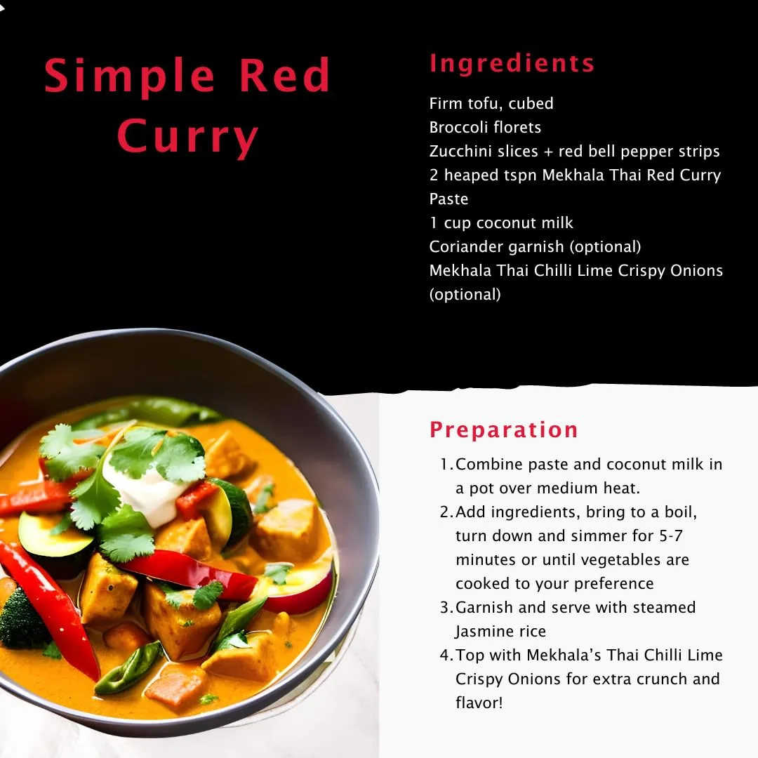 Mekhala Organic Thai Red Curry Paste, 3.53 oz