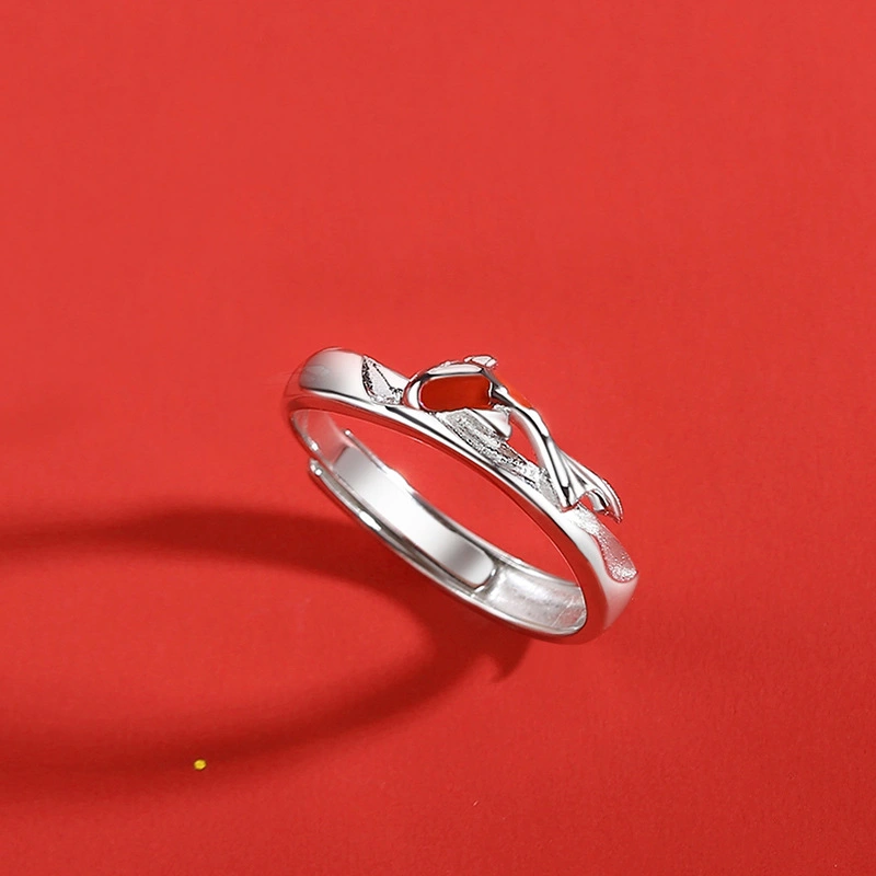 925 Sterling Silver Lucky Koi Couple Ring