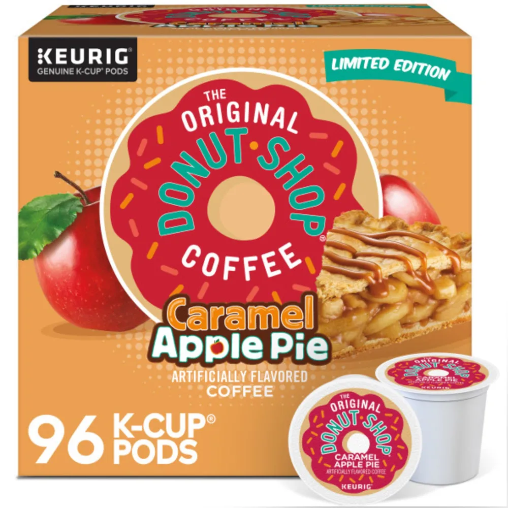 The Original Donut Shop Caramel Apple Pie Coffee, Keurig K-Cup Pod, Light Roast, 96 Count