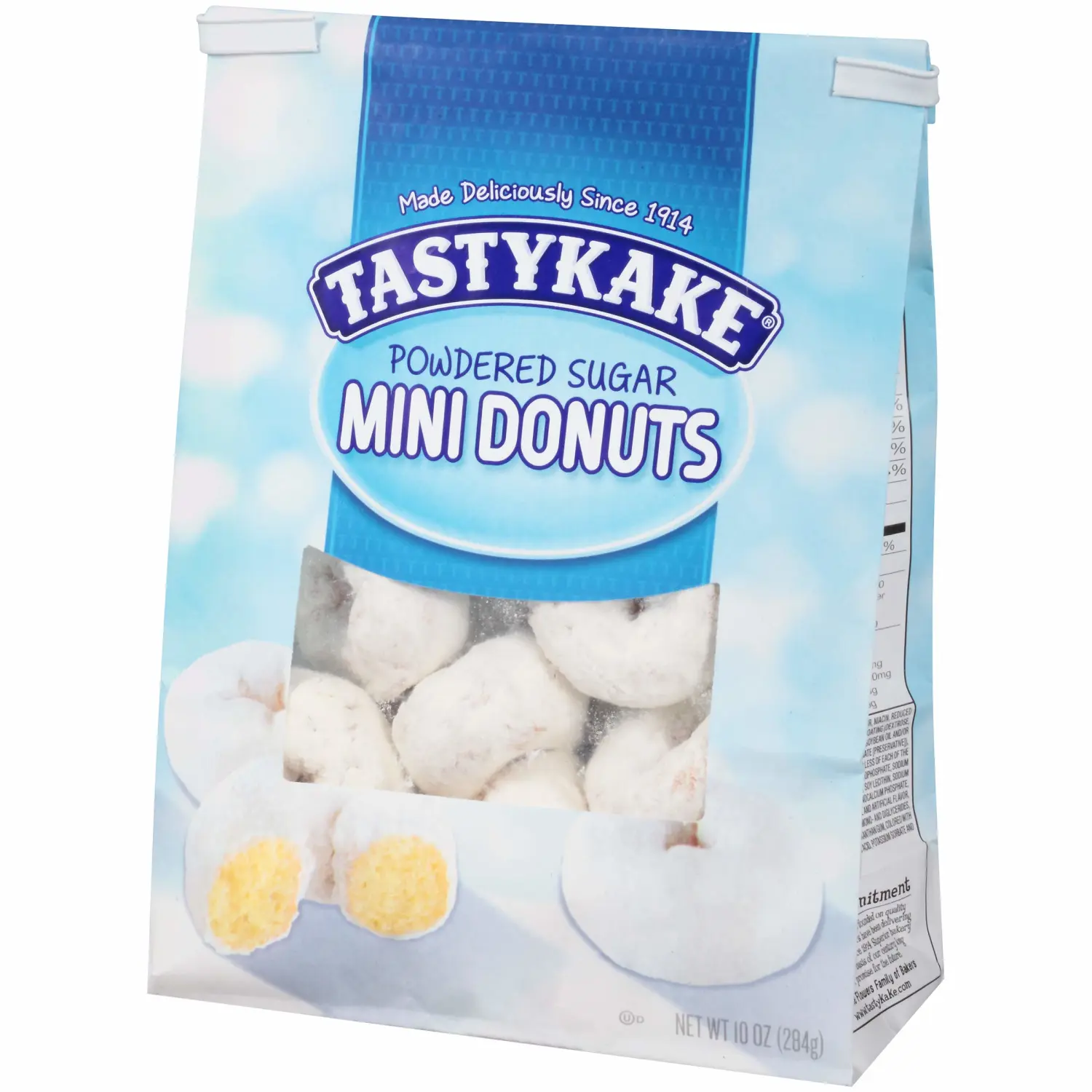 Tasty Baking Company Tastykake Powdered Sugar Mini Donuts,THREE 10 oz. Bags