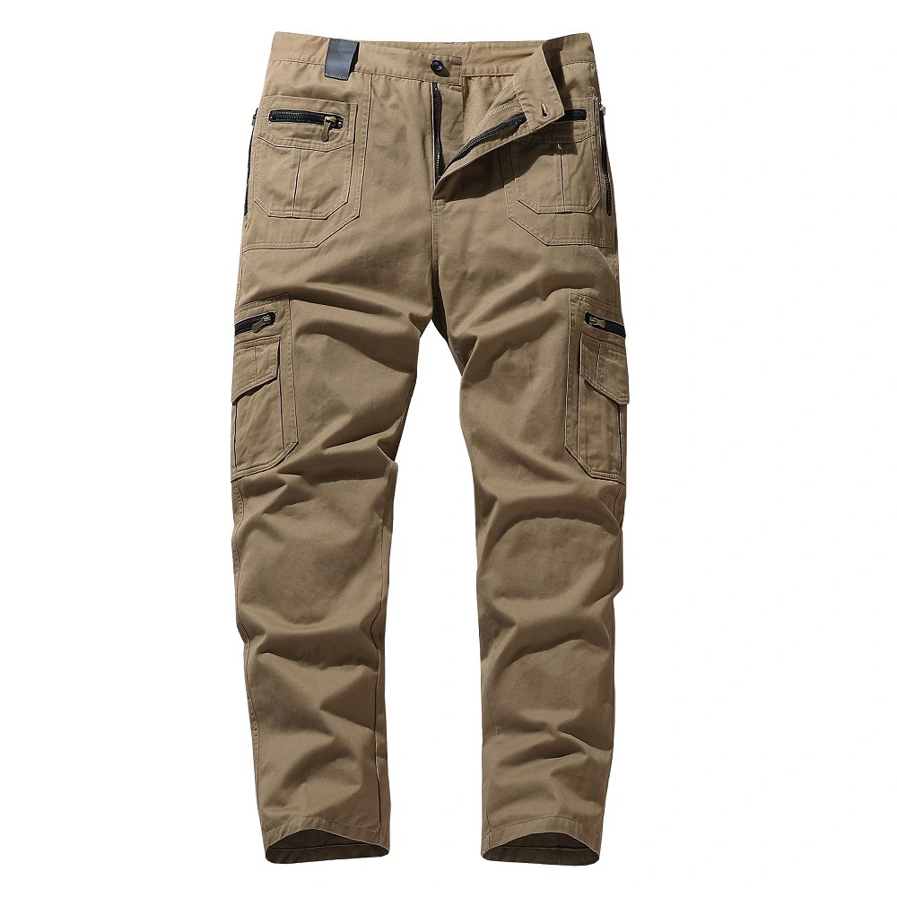 Multi-pocket Spring And Summer Large Military Style Straight Pants