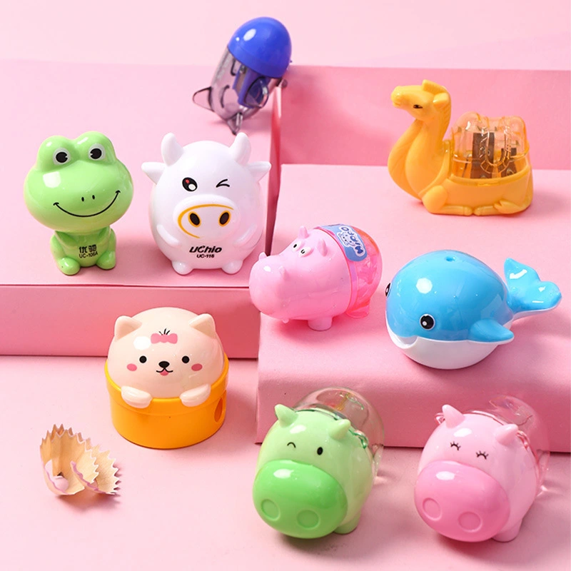 Portable Cartoon Plastic Double Hole Pencil Sharpener