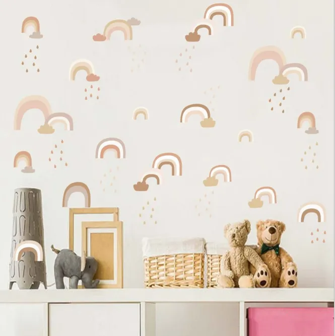 Rainbow Wall Sticker Kindergarten Children's Room Bedroom