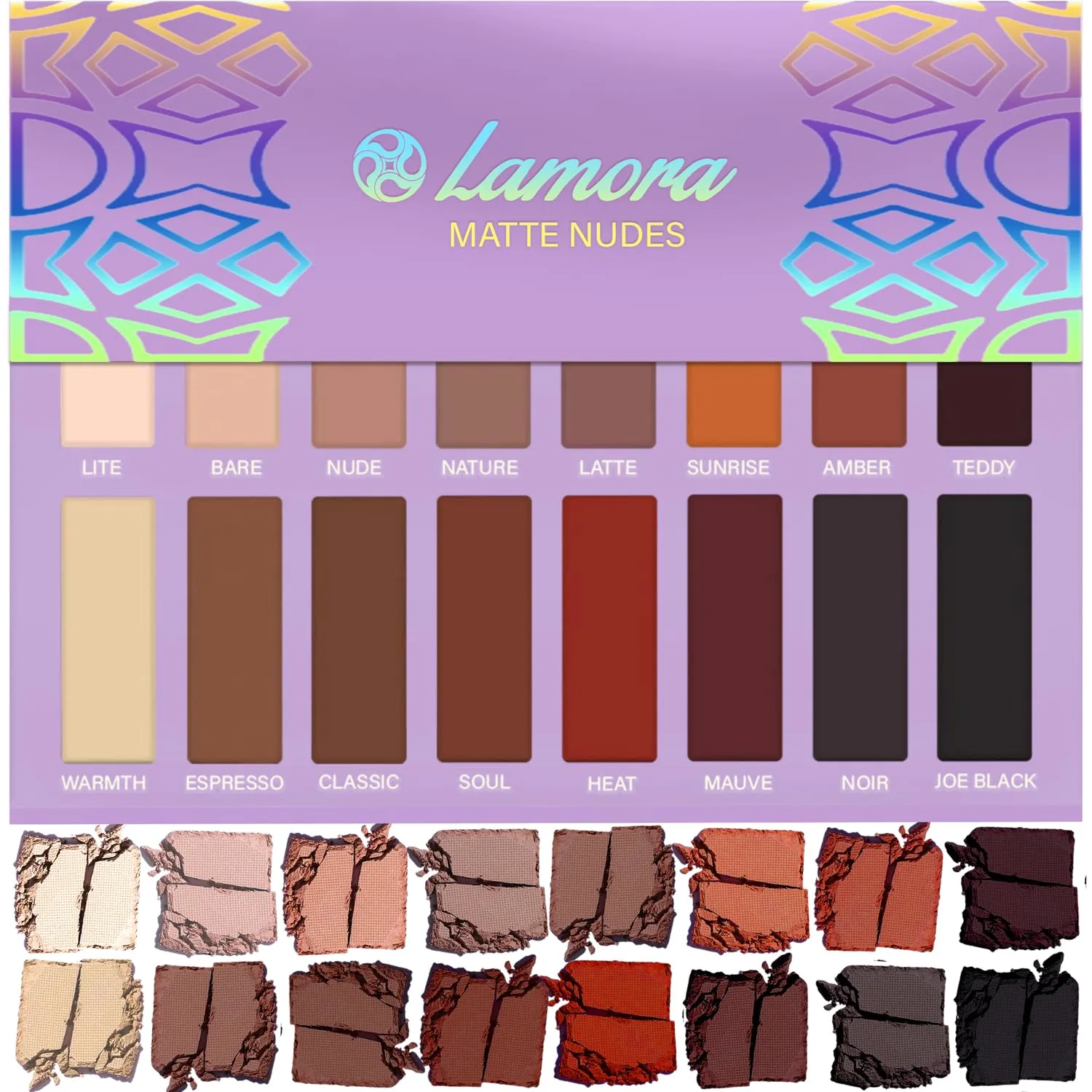 Best Pro Eyeshadow Palette Matte - 16 Highly Pigmented Makeup Eye Shadow Colors - Professional Vegan Nudes Warm Natural Bronze Neutral Smoky Shades